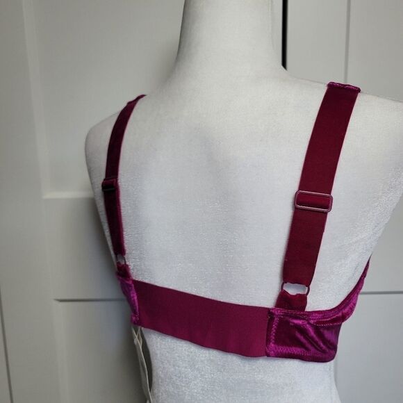 Free people rhiannon soft bra in red berry - Picture 5 of 8